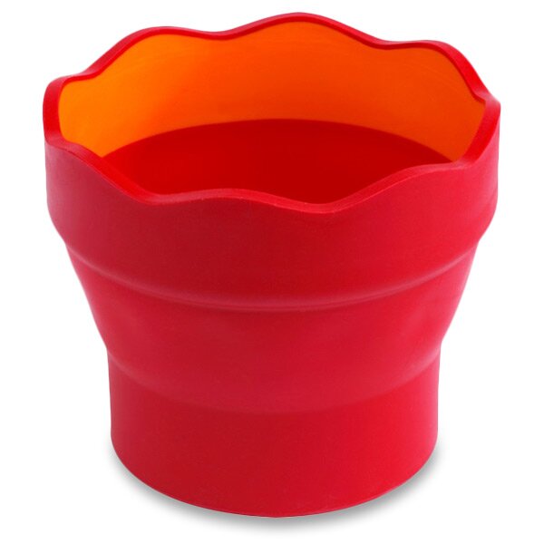 Kelímek na vodu Faber-Castell Clic&Go červený