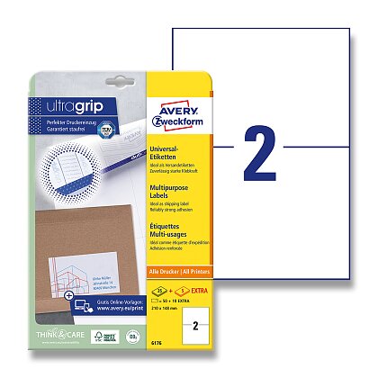 Obrázek produktu Avery Zweckform - univerzální etikety - 210,0 x 148,0 mm, 50 etiket