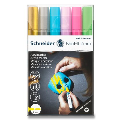 Obrázek produktu Schneider Paint-It 310 - akrylový popisovač - souprava V2, 6 barev