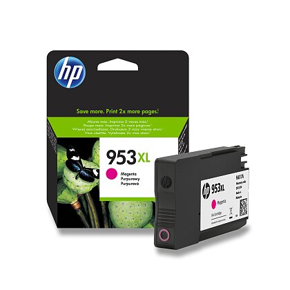 Obrázek produktu HP - cartridge F6U17A, magenta č. 953XL (červená) pro inkoustové tiskárny