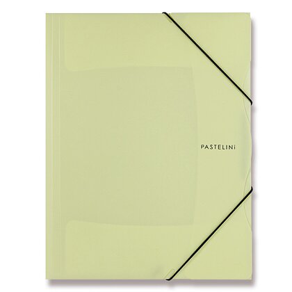 Product image PP Pastelini - 3 flap file folders with rubber band - yellow