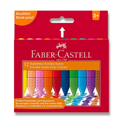 Obrázok produktu Faber-Castell Colour Grip Jumbo - voskové pastelky - 12 farieb