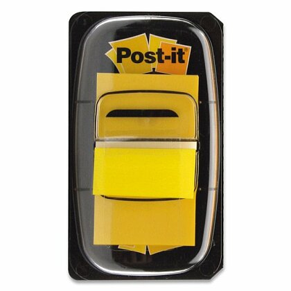 Obrázok produktu 3M Post-it - samolepiacia popisovateľná záložka - 25,4 × 43,2 mm, 50 ks, žltá