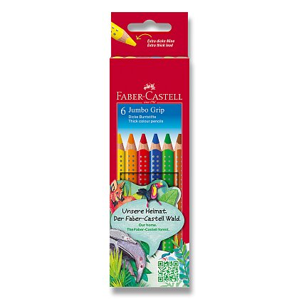 Obrázek produktu Faber-Castell Jumbo Grip - pastelky - 6 barev