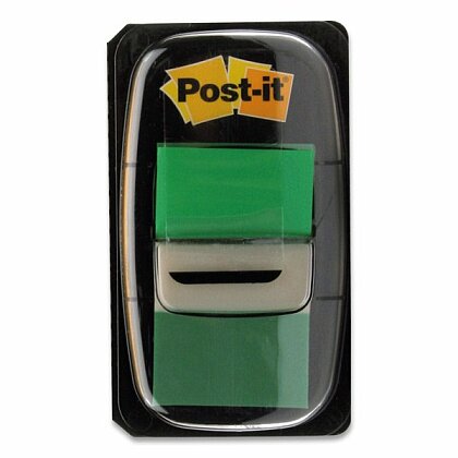 Obrázok produktu 3M Post-it - samolepiacia popisovateľná záložka - 25,4 × 43,2 mm, 50 ks, zelená