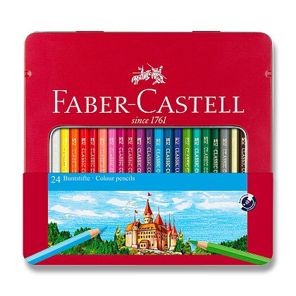 Obrázok produktu Faber-Castell - pastelky - 24 farieb v plechovej krabičke