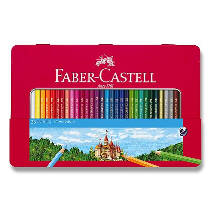 Obrázek produktu Faber-Castell - pastelky - 36 barev, plechová krabička