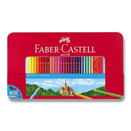 Obrázek produktu Faber-Castell - pastelky - 60 barev + příslušenství