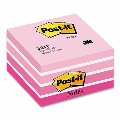 Obrázok produktu 3M Post-it 2028B Aquarelle - samolepiaci bloček - 76 × 76 mm, 450 l., Aquarelle Pink