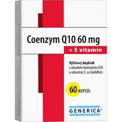 Obrázok produktu Coenzym Q10 60 mg + Vitamin E, 60 kapsúl