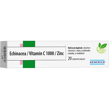 Obrázok produktu Echinacea/Vitamin C 1000/Zinc, 20 šumivých tabliet