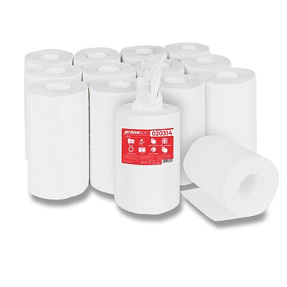 Obrázek produktu primaSOFT Midi - papírové ručníky v roli - 2vrstvé, návin 65 m, 12 rolí