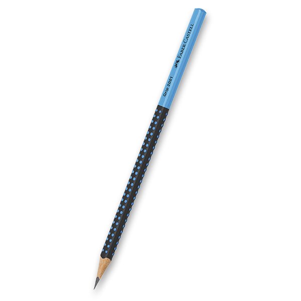Grafitová tužka Faber-Castell Grip 2001 Two Tone tvrdost HB, výběr barev černá/modrá