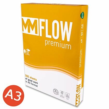 Obrázok produktu MM Flow Premium - xerografický papier - A3, 80 g, 500 listov