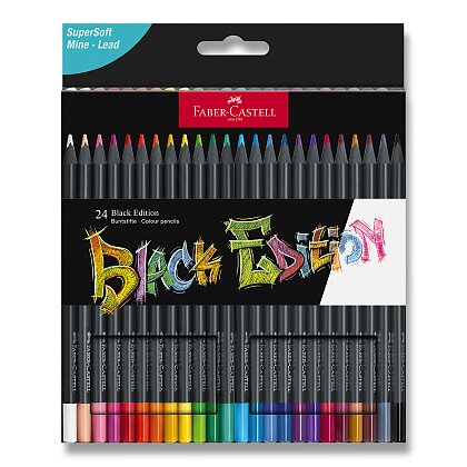 Obrázok produktu Faber-Castell Black Edition - pastelky - 24 farieb