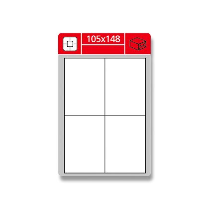 Obrázok produktu SK Label Gloss - samolepiace etikety - 105 × 148 mm, 400 etikiet