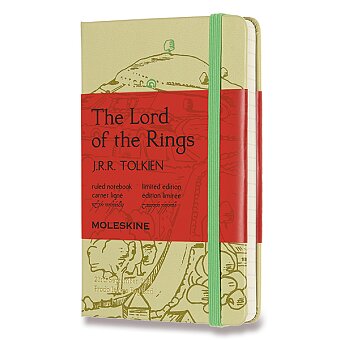Obrázek produktu Zápisník Moleskine Lord Of the Rings - tvrdé desky - S, linkovaný, žlutý