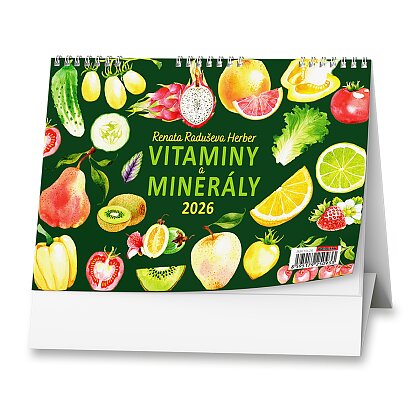 Obrázek produktu Vitamíny a minerály 2026 - stolní obrázkový kalendář