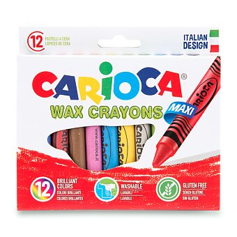 Obrázek produktu Voskovky Carioca Wax Crayon Jumbo - 12 barev