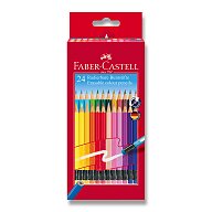 Faber-Castell - pastelky s farebnou gumou - 24 farieb