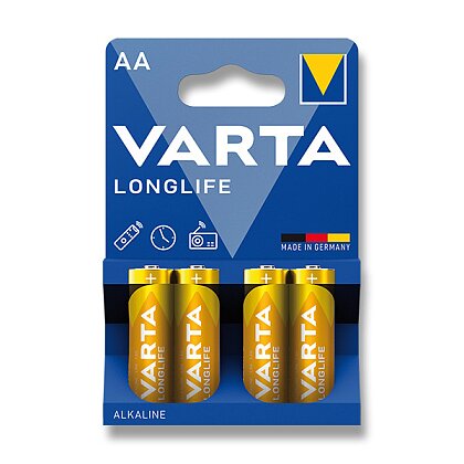Obrázek produktu Varta Longlife - alkalické baterie - AA, 4 ks