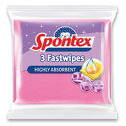 Obrázek produktu Spontex 3 Fast Wipes - univerzální utěrka - 3 ks