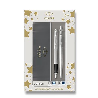 Obrázek produktu Parker Jotter Stainless Steel CT - súprava plniace pero a guľôčkové pero