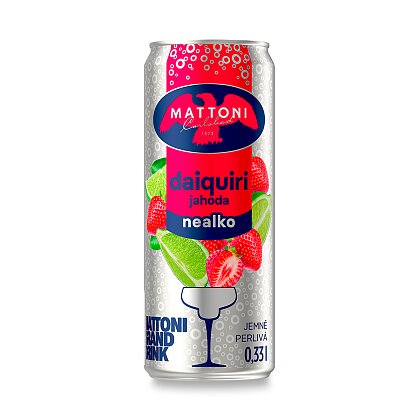 Obrázek produktu Mattoni Daiquiri jahoda - nealkoholický koktejl - 4 x 0,33 l
