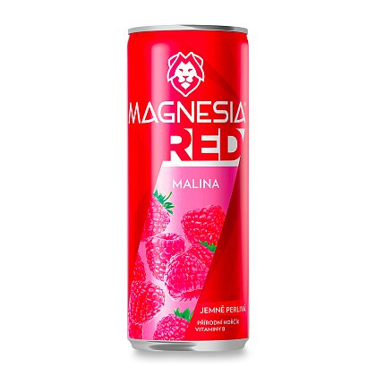 Product image Magnesia Red - ochucená minerální voda - Malina, 4 x 0,33 l