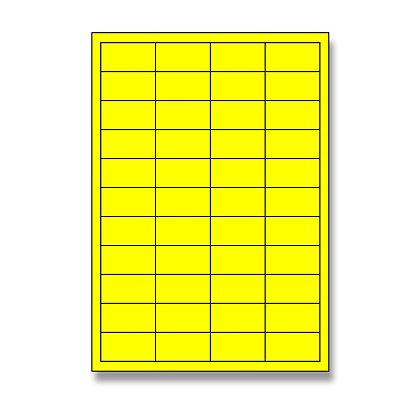 Product image Rayfilm Color -selfadhesive labels - 48,5 x 25,4 mm, 4400 labels, yellow