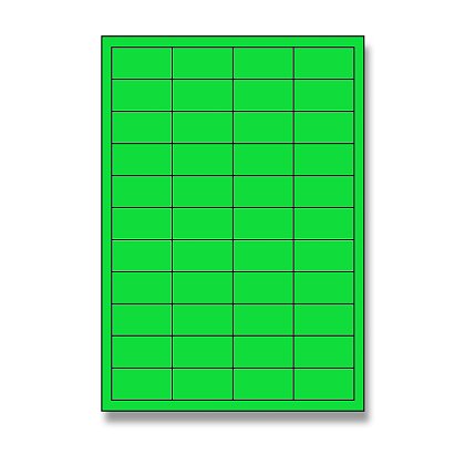 Obrázek produktu Rayfilm -  samolepicí etikety - 48,5 x 25,4 mm, 4400 etiket, zelené
