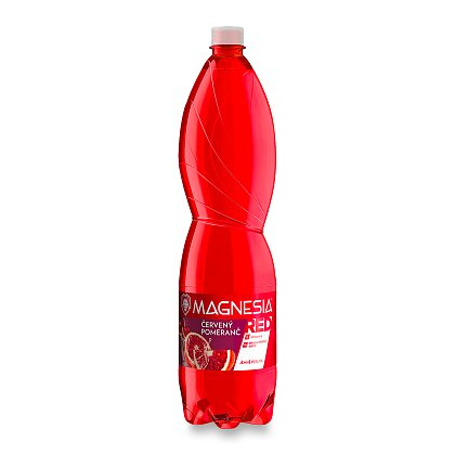 Product image Magnesia Red - ochucená minerální voda - Červený pomeranč, 6 × 1,5 l