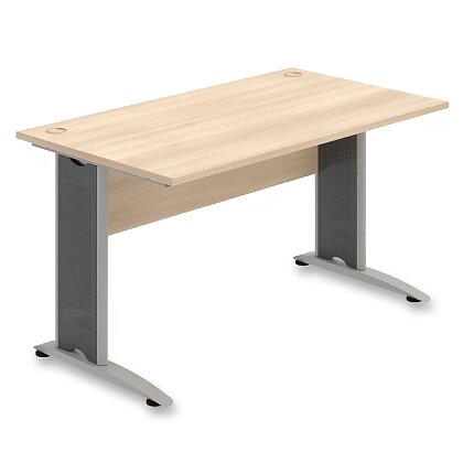 Obrázek produktu Hobis CROSS CS 1400 - kancelářský stůl - 140 cm, akát / akát / 200 šedá