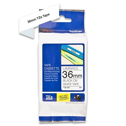 Obrázek produktu Brother TZE-261 - náhradní páska - 36 mm x 8 m, černo-bílá