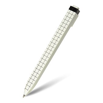 Obrázek produktu Kuličková tužka Moleskine Go Pen - čtverečkovaná, bílá, 1 mm