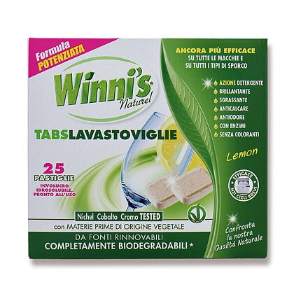 Obrázek produktu Winni's - prostředky do myčky - tablety do myčky, 25 ks