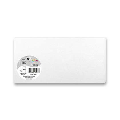 Obrázek produktu Clairefontaine - barevná dopisní karta - 106 x 213 mm do DL obálek, 25 ks, perleťová, DL