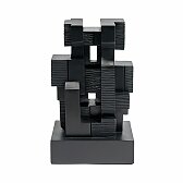 Dekorace Ethnicraft Black Block Sculpture