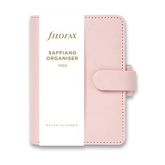 Obrázek produktu Mini diář Filofax Saffiano A8 - růžový