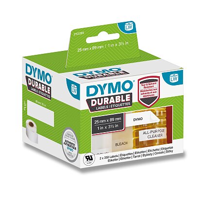 Obrázok produktu Dymo LW Durable 1933081 - originálne polypropylénové štítky - na regály, 89 × 25 mm, 2 x 350 ks