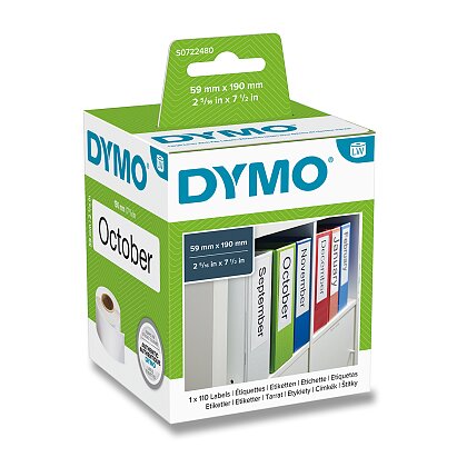 Obrázek produktu Dymo LW S0722480 - originální papírové štítky - 59 x 190 mm