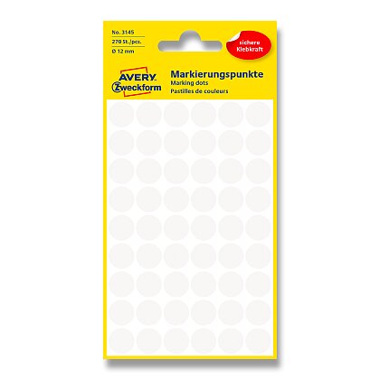 Obrázek produktu Avery Zweckform - kulaté etikety - průměr 12 mm, 270 etiket, bílé