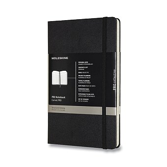 Obrázek produktu Zápisník Moleskine Professional - tvrdé desky - L, černý, číslované strany