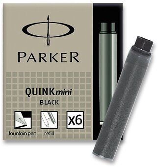 Obrázek produktu Inkoustové mini bombičky Parker - černé