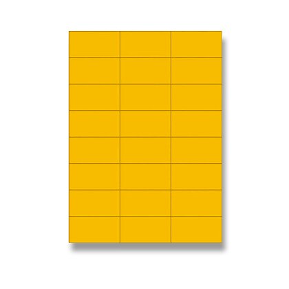 Obrázok produktu Rayfilm Fluo - fluorescenčné samolepiace etikety - 70 × 36 mm, 2400 etikiet, oranžové