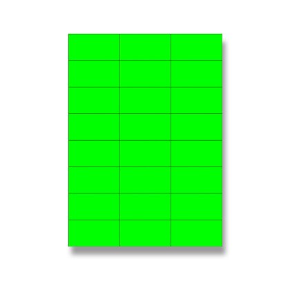 Obrázek produktu Rayfilm - samolepicí etikety - 70×36 mm, 2400 etiket, zelená fluo