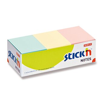 Obrázek produktu Samolepicí bločky Hopax Stick’n Notes - 38 x 51 mm, pastelové