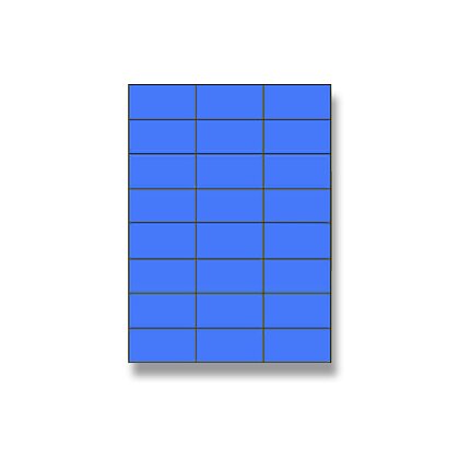 Obrázek produktu Rayfilm - samolepicí etikety - 70×36 mm, 2400 etiket, modré
