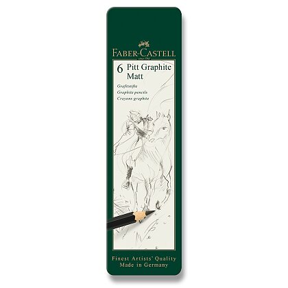 Obrázek produktu Faber-Castell Pitt Graphite Matt - grafitová tužka - sada 6 ks