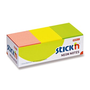 Obrázek produktu Samolepicí bločky Hopax Stick’n Notes - 38 x 51 mm, neonové